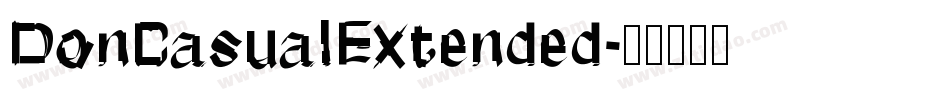 DonCasualExtended字体转换
