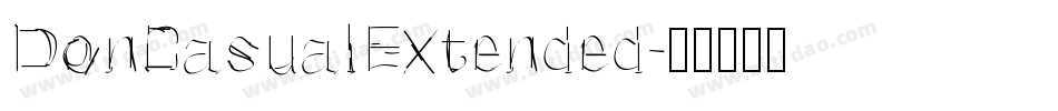 DonCasualExtended字体转换