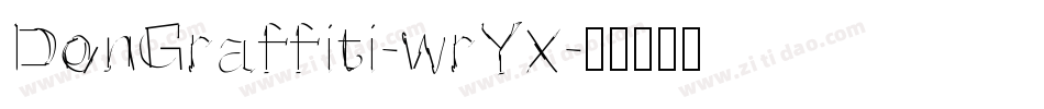 DonGraffiti-wrYx字体转换