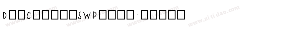 DonCasualSWPlain字体转换
