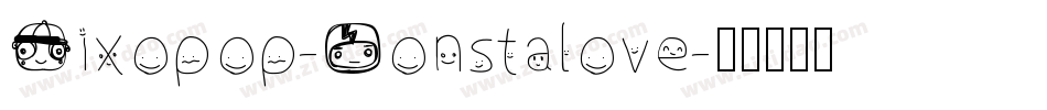 Pixopop-Monstalove字体转换