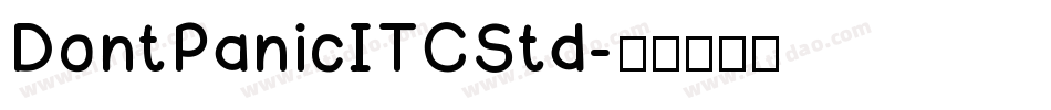 DontPanicITCStd字体转换