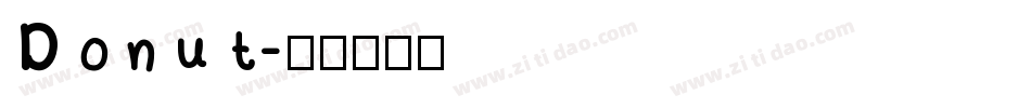 Donut字体转换