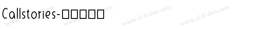 Callstories字体转换