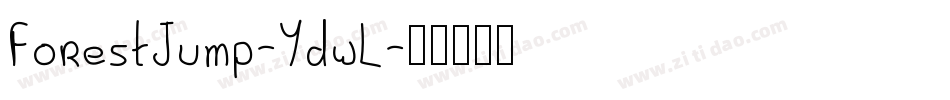 ForestJump-YdwL字体转换
