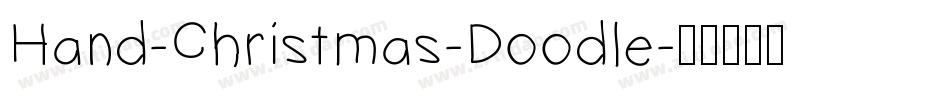 Hand-Christmas-Doodle字体转换