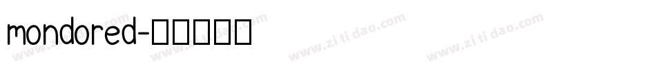 mondored字体转换