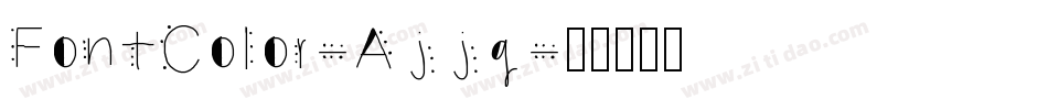 FontColor-Ajjg字体转换