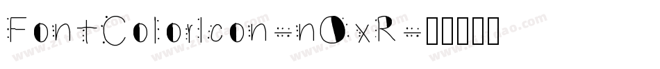 FontColorIcon-nOxR字体转换