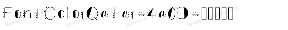 FontColorQatar-4a0D字体转换