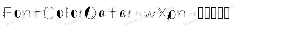FontColorQatar-wXpn字体转换