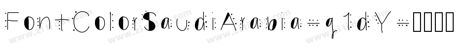 FontColorSaudiArabia-g1dY字体转换