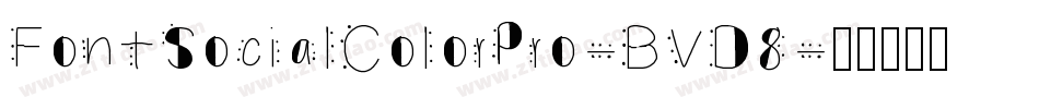 FontSocialColorPro-BVD8字体转换