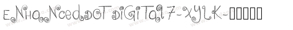 EnhancedDotDigital7-XyLK字体转换
