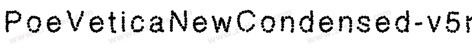 PoeVeticaNewCondensed-v5rE字体转换
