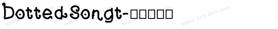 DottedSongt字体转换