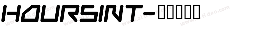 Hoursint字体转换