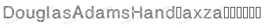 DouglasAdamsHand-axza字体转换