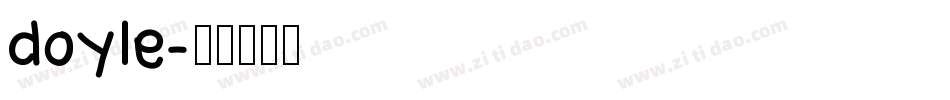 doyle字体转换