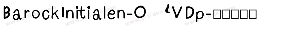 BarockInitialen-OVDp字体转换