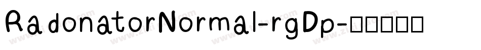 RadonatorNormal-rgDp字体转换 RadonatorNormal-rgDp字体转换