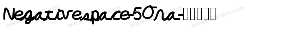 Negativespace-5Ona字体转换