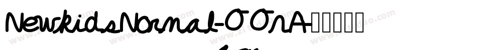 NewkidsNormal-OOnA字体转换
