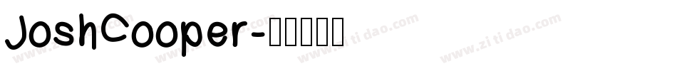 JoshCooper字体转换