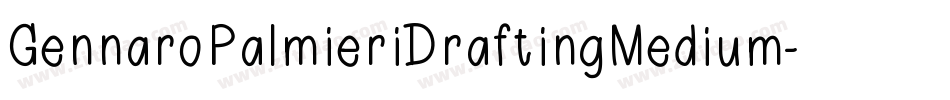 GennaroPalmieriDraftingMedium-9020字体转换