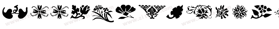 WoodtypeOrnaments-One字体转换