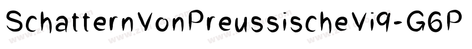 SchatternVonPreussischeVi9-G6Py字体转换