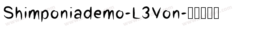 Shimponiademo-L3Von字体转换