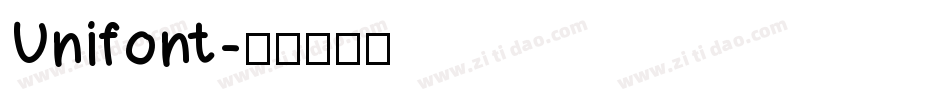 Unifont字体转换