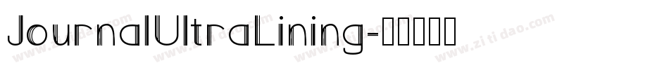 JournalUltraLining字体转换