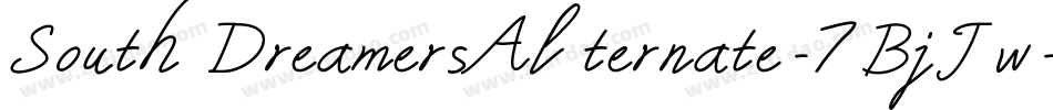 SouthDreamersAlternate-7BjJw字体转换