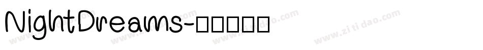 NightDreams字体转换