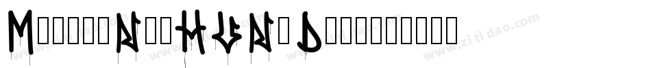 MarkerNo3HUN-Drip字体转换