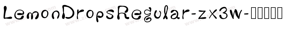 LemonDropsRegular-zx3w字体转换