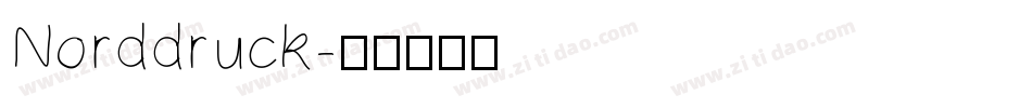 Norddruck字体转换
