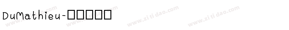 DuMathieu字体转换