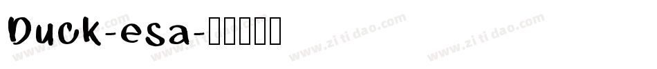 Duck-esa字体转换