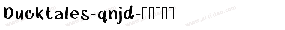 Ducktales-qnjd字体转换