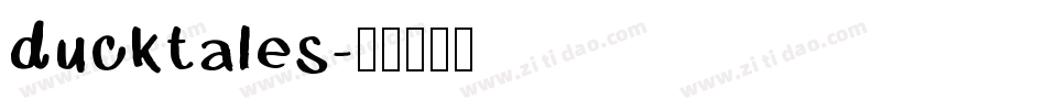 ducktales字体转换