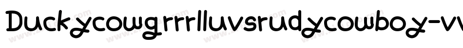 Duckycowgrrrlluvsrudycowboy-vvqO字体转换