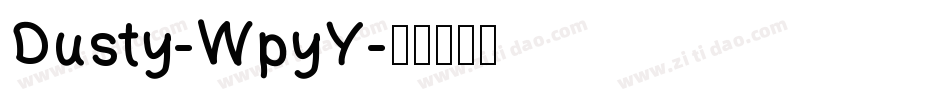 Dusty-WpyY字体转换