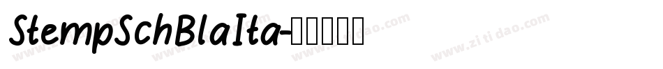 StempSchBlaIta字体转换