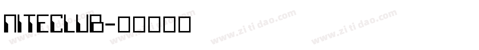 NITECLUB字体转换