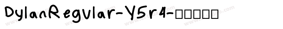 DylanRegular-Y5r4字体转换