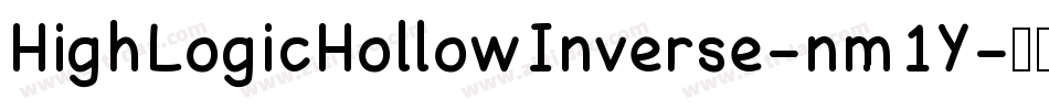 HighLogicHollowInverse-nm1Y字体转换 HighLogicHollowInverse-nm1Y字体转换
