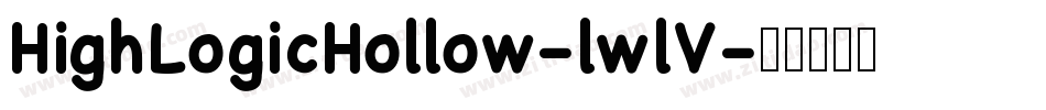 HighLogicHollow-lwlV字体转换 HighLogicHollow-lwlV字体转换